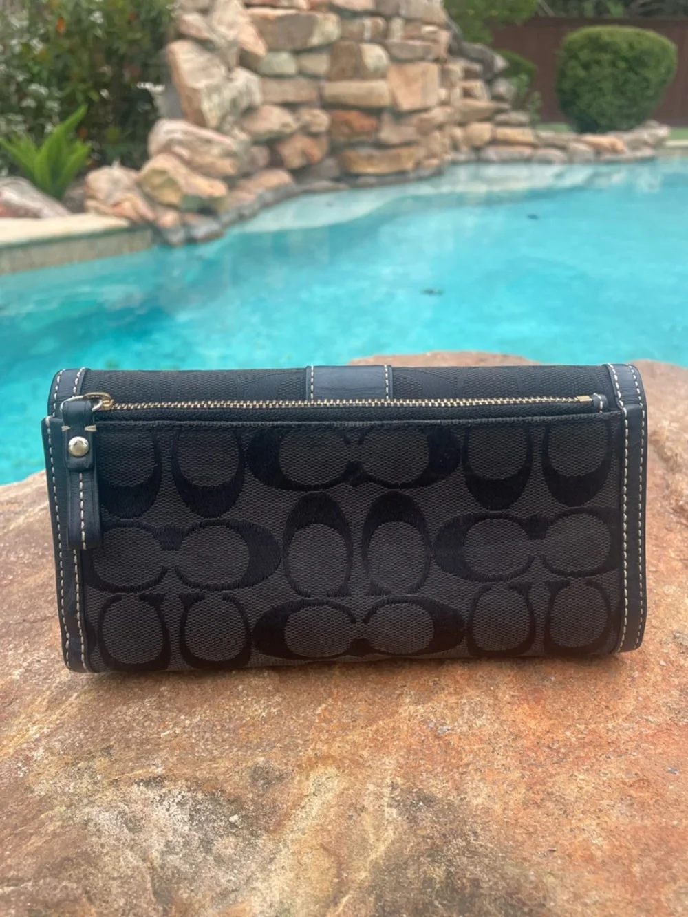 Coach Signature Slim Envelope Trifold Wallet (CSR)